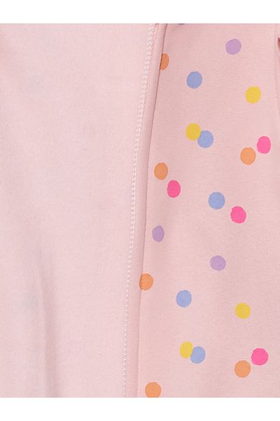 LC Waikiki Pink Printed Crew Neck Printed Baby Girl Vest