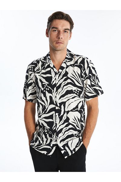 LC Waikiki Patterned Regular Fit Men's Shirt - Short Sleeve