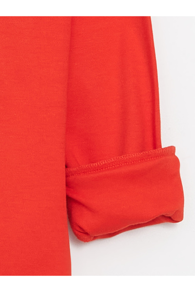 LC Waikiki Αγόρι - Μακρυμάνικο μπλουζάκι με λαιμόκοψη και στάμπα