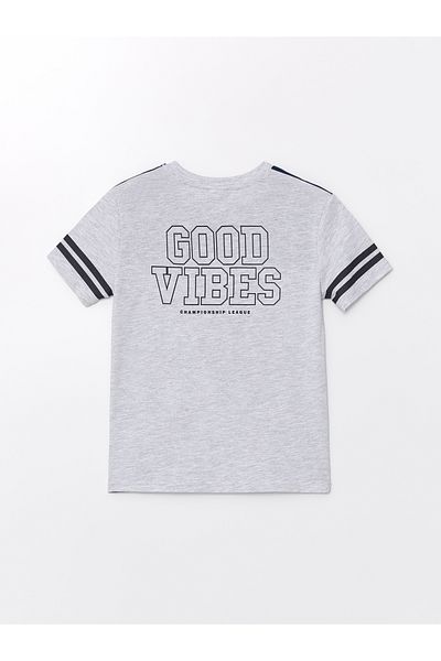 LC Waikiki Crew Neck Printed Short Sleeve Boys' T-Shirt