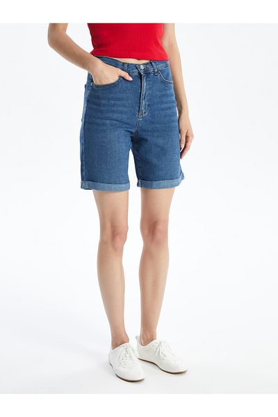 LC Waikiki Bermuda-Fit-Jeansshorts für Damen