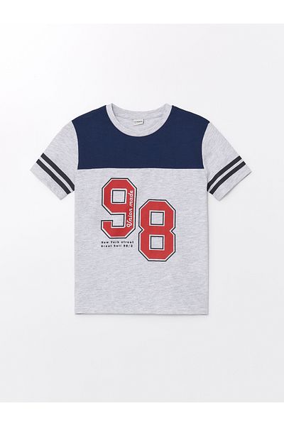 LC Waikiki Crew Neck Printed Short Sleeve Boys' T-Shirt