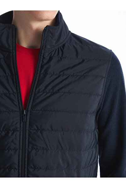 LC Waikiki Kényelmes szabású állógalléros férfi kardigán