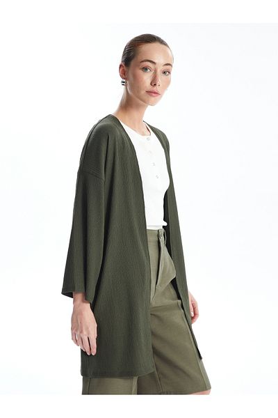LC Waikiki Langärmlige Strickjacke mit Schalkragen für Damen