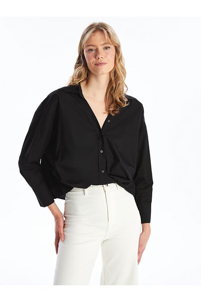 LC Waikiki Long Sleeve Oversize Poplin Women's Shirt