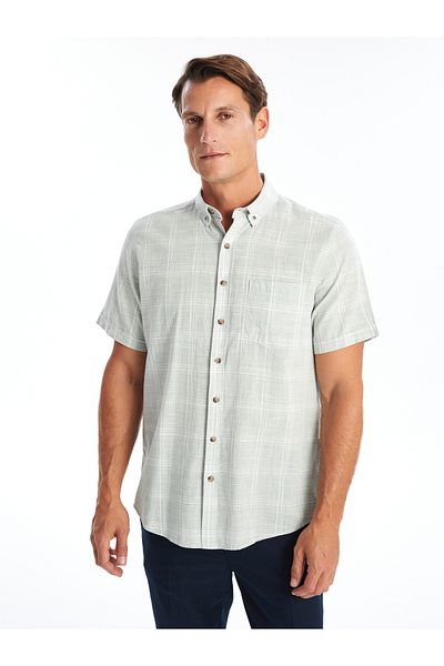 LC Waikiki Kariertes Standard-Herrenhemd