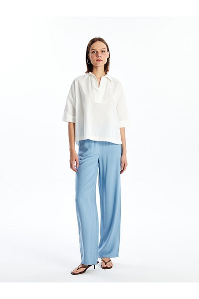 LC Waikiki Pantaloni mulati confortabili de dama cu talie elastica