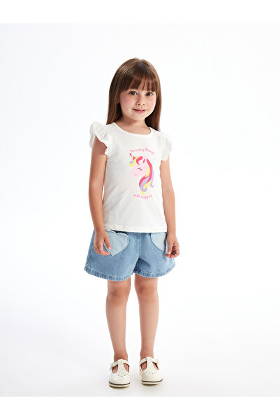 LC Waikiki Halenka s krátkým rukávem s krátkým rukávem pro holčičku