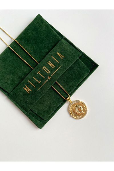 Miltonia Steel Necklace - Antique Silhouette Design