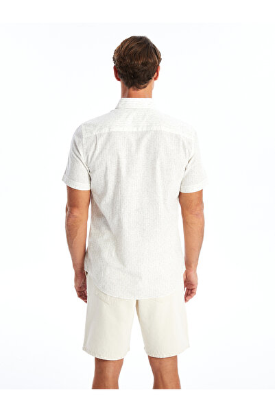 LC Waikiki Mintás normál szabású férfi ing - rövid ujjú