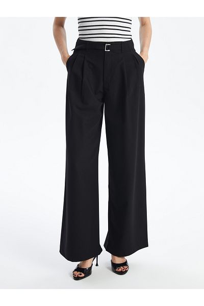 LC Waikiki Bequeme, geschnittene Damenhose mit Gürtel