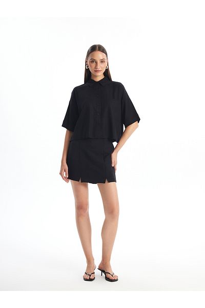 LC Waikiki Zippered Women's Skirt with Shorts