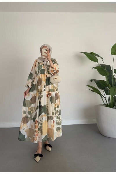 Abayana Desenli Perry Elbise