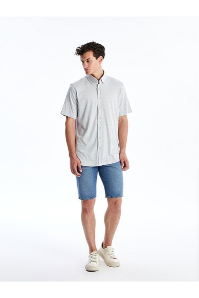 LC Waikiki Herrenhemd – Slim Fit, kurze Ärmel