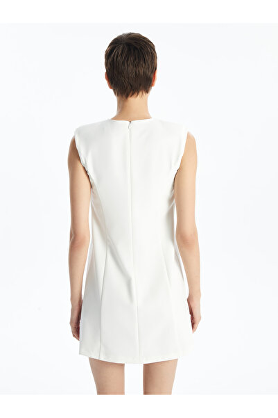 LC Waikiki Dámské rovné šaty s kulatým výstřihem