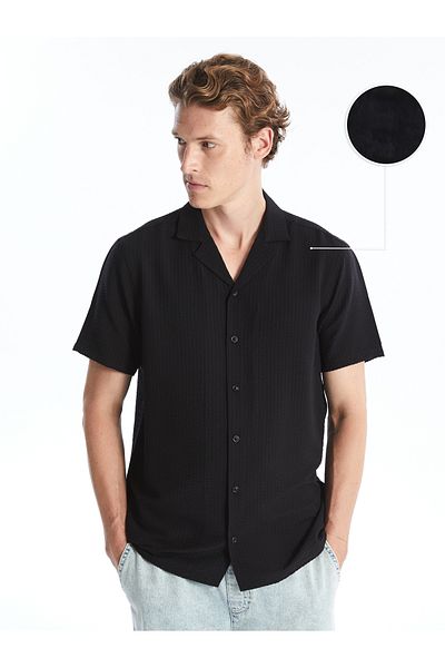 LC Waikiki Men's Shirt - Standard Fit, Short Sleeve