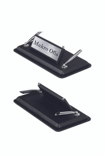 Makroofis Dora Desk Set - 11 Pieces Black with Silver Accessories