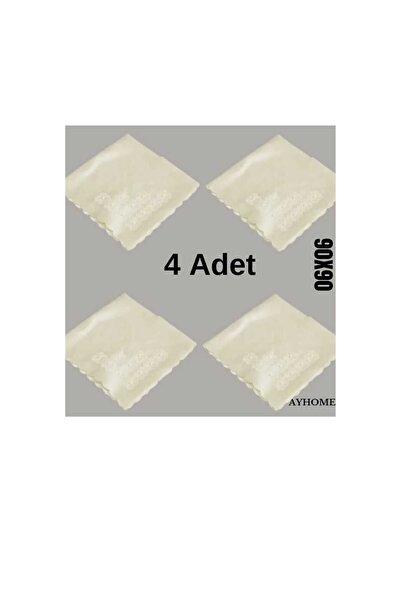 AYHOME 4 Adet İncili  Oya İşlemeli Saten Bohça Krem Beyaz Pembe Gri Renk Çeyizlik Nişan Düğün Damat Bohçası