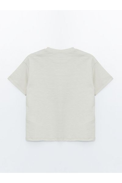 LC Waikiki Printed Short Sleeve Crew Neck T-Shirt for Baby Boy