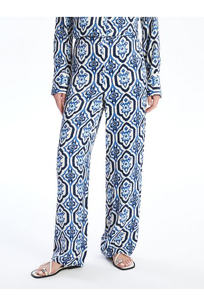 LC Waikiki Pantaloni de damă cu model cu talie elastică