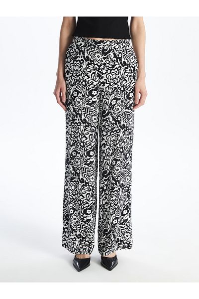 LC Waikiki Pantaloni de damă cu model cu talie elastică
