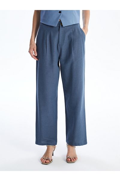 LC Waikiki Pantaloni de damă cu picioare largi și talie elastică