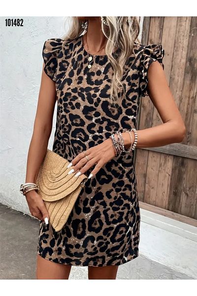 KOKOSH Leopard Print Women's Mini Dress