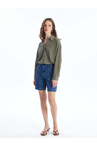 LC Waikiki Bermuda-Fit-Jeansshorts für Damen