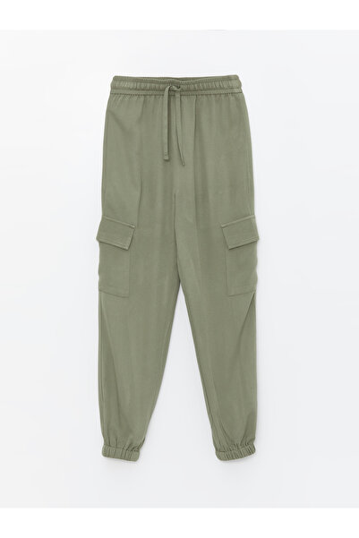 LC Waikiki Girl's Cargo Jogger Pants - Elastic Waist