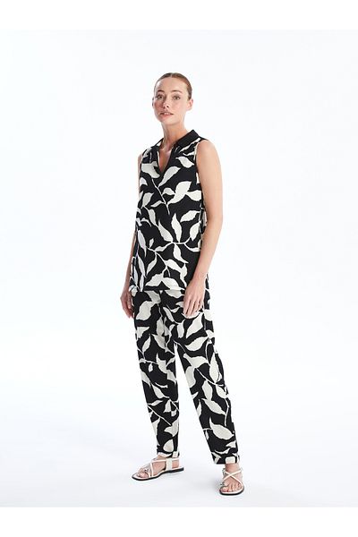 LC Waikiki Pantaloni de damă cu model cu talie elastică
