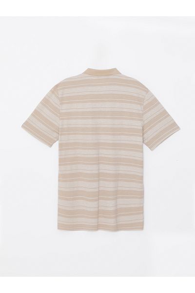 LC Waikiki Striped Pique Polo Collar Men's T-Shirt - Short Sleeve