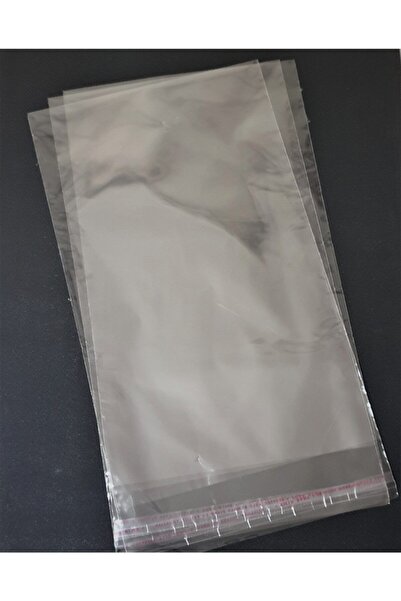 YİĞİT TİCARET Şeffaf Yapışkanlı Poşet 23x42,5 cm   100 Adet
