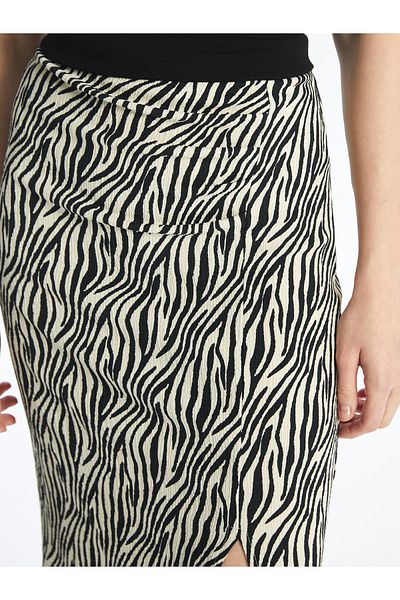 LC Waikiki Patterned Slim Fit Women's Skirt