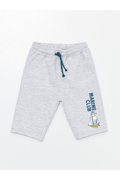 LC Waikiki Printed Elastic Waist Shorts for Baby Boy