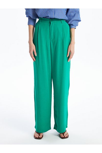 LC Waikiki Comfortable Linen Blended Pants for Women