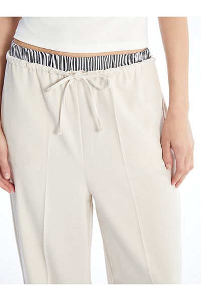 LC Waikiki Comfortable Molded Women's Trousers with Elastic Waist