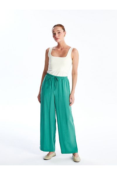 LC Waikiki Wide Leg and Elastic Waist Women's Trousers