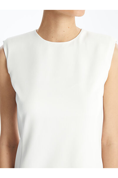 LC Waikiki Dámské rovné šaty s kulatým výstřihem