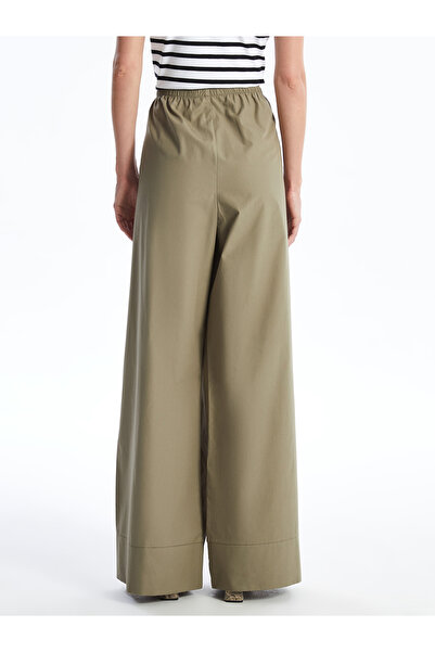 LC Waikiki Dámské kalhoty se širokými nohavicemi a elastickým pasem