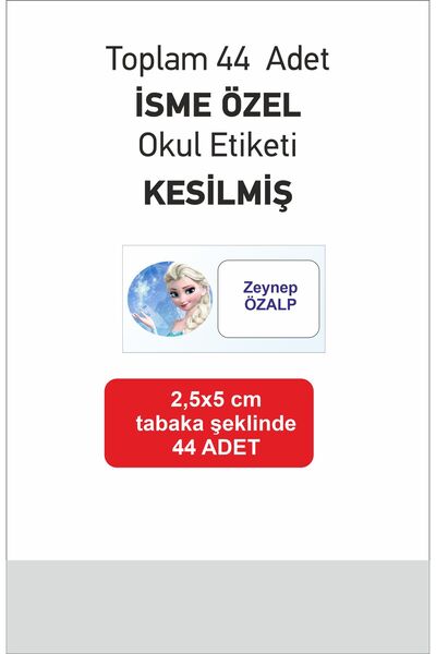 43 cici süsler organizasyon Okul Defter Kitap Etiketi 44 Adet Hazır Kesilmiş ...