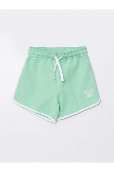 LC Waikiki Printed Elastic Waist Shorts for Girls