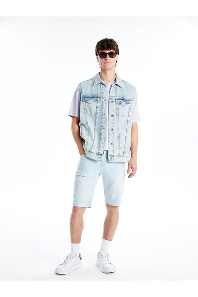 LC Waikiki Men's Slim Fit Jean Shorts