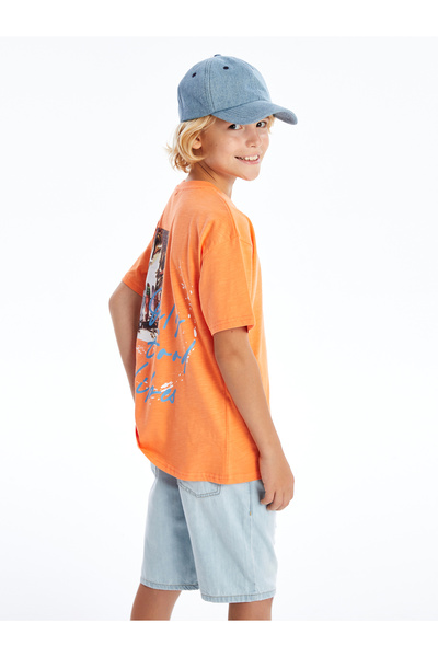 LC Waikiki Oversize Bisiklet Yaka Erkek Çocuk Tişört