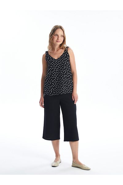 LC Waikiki Comfortable Molded Women's Capri with Elastic Waist