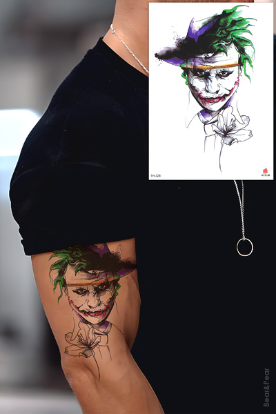 BP Tattoo Joker Büyük Boy Geçici Dövme