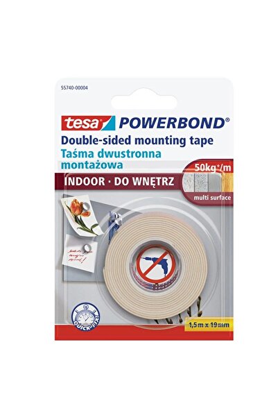 Tesa Montaj Bandı Köpük Powerbond Iç Mekan 1,5x19 55740-00004-03