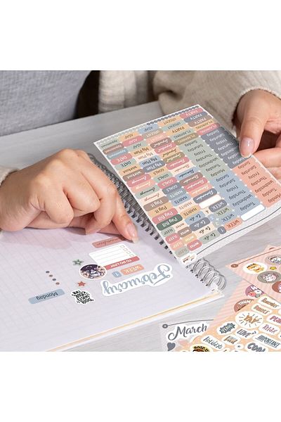 colortouch Σετ αυτοκόλλητων Planner - 1500+ Pieces Stickers - Agenda, Diary, Planner, Bullet Journal, Scrapbook