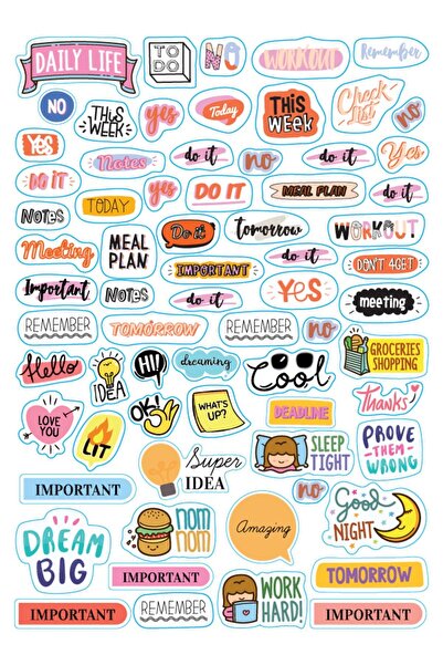 colortouch Rengarenk Sticker Book-400 Adet Etiket Kitabı - Sticker Seti