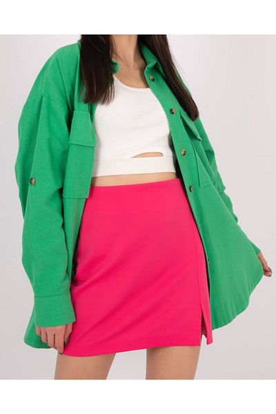 soBasic Fuchsia Slit Mini țesută