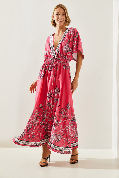 Bianco Lucci Γυναικείο φόρεμα Gipe Λεπτομερές Γυναικείο Φόρεμα με Γιακά - 22280 60251699